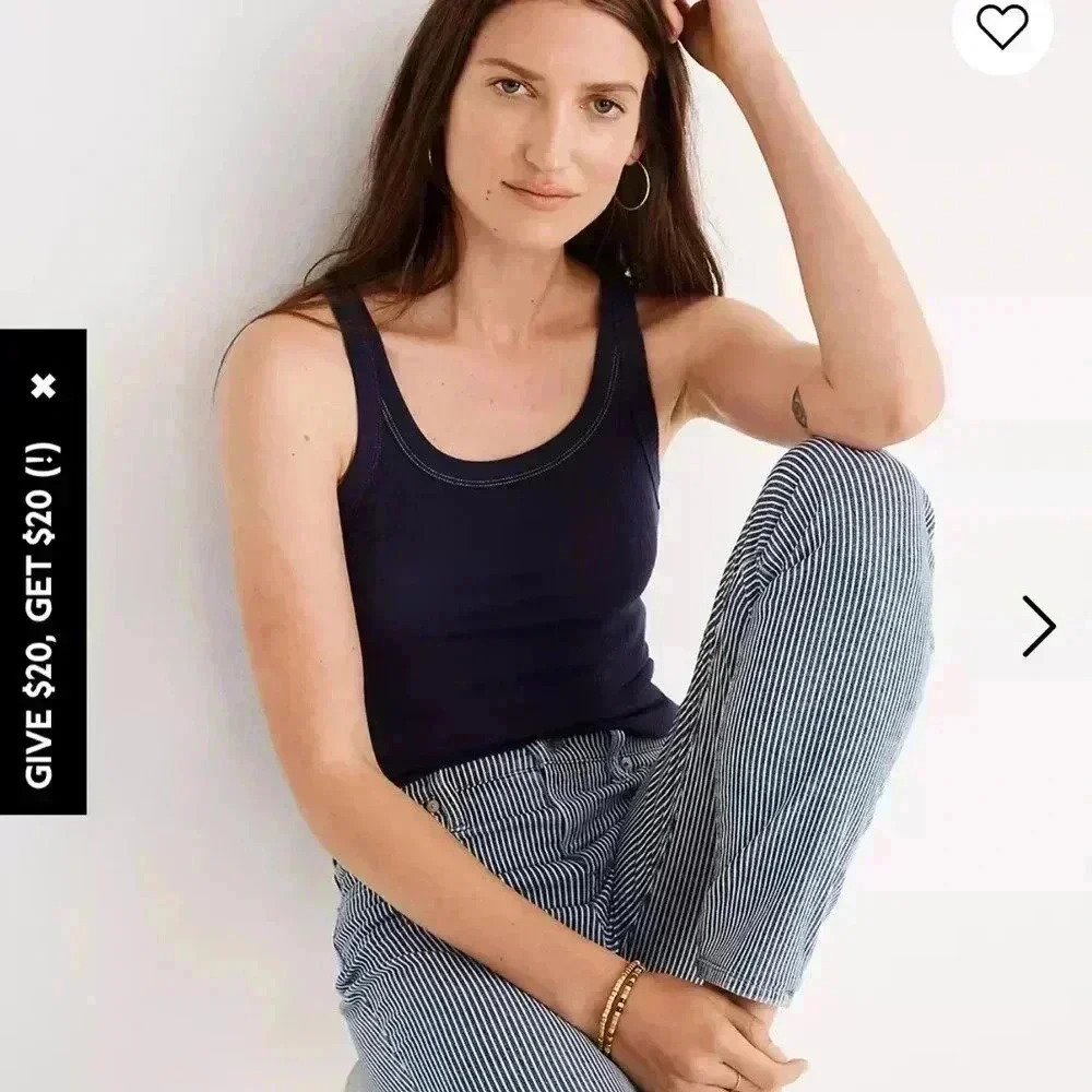 Madewell 9" Mid-Rise Skinny Jeans in Piper Stripe (Size 28 - Picture 3 of 13